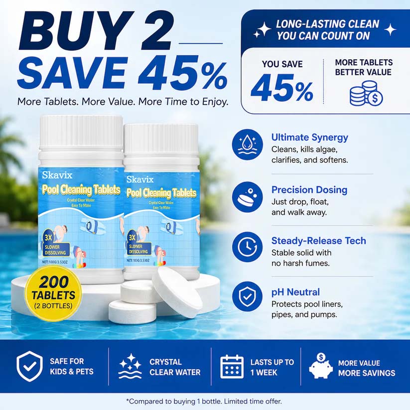 The Next-Gen Pool Purifier is here ✨ 2X Stronger Algae Control, Gentle & Safe for Kids! 👨‍👩‍👧‍👦
