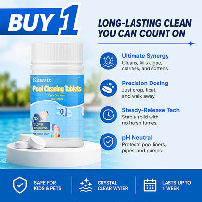 The Next-Gen Pool Purifier is here ✨ 2X Stronger Algae Control, Gentle & Safe for Kids! 👨‍👩‍👧‍👦