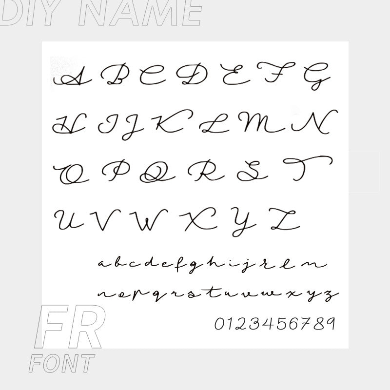 European and American new stainless steel name necklace, fashionable gold-plated necklace, collarbone chain, custom name necklace, neck chain